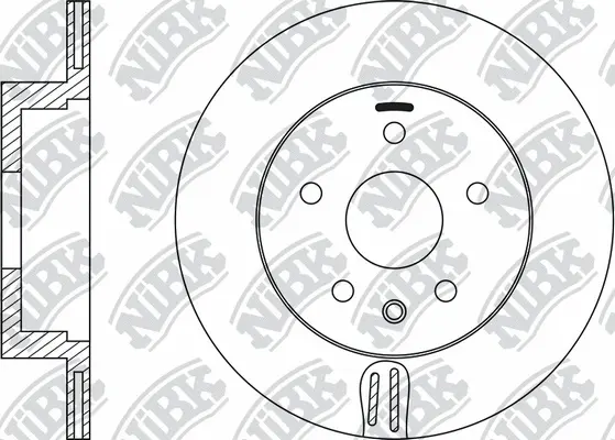 RN22001 NIBK Тормозной диск (фото 1)