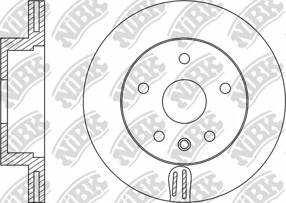 RN33003 NIBK Тормозной диск (фото 1)