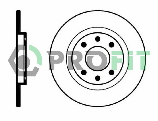 5010-0051 PROFIT Тормозной диск (фото 1)