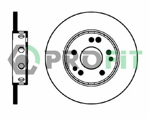 5010-0124 PROFIT Тормозной диск (фото 1)