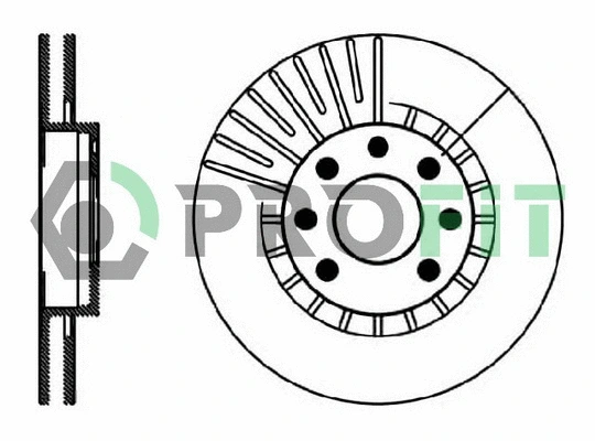 5010-0206 PROFIT Тормозной диск (фото 1)