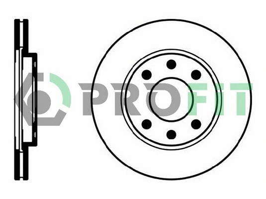 5010-0214 PROFIT Тормозной диск (фото 1)