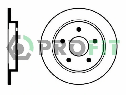 5010-0232 PROFIT Тормозной диск (фото 1)