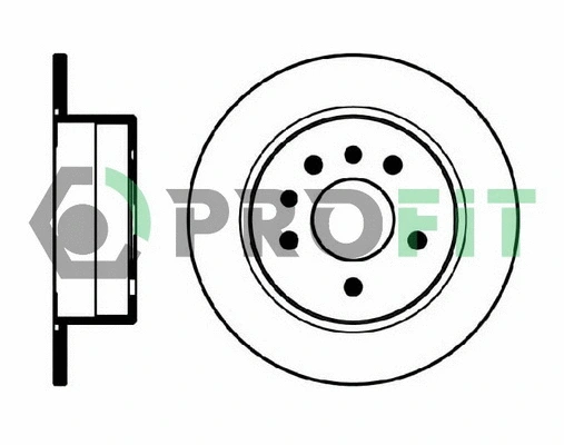 5010-0239 PROFIT Тормозной диск (фото 1)