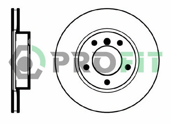5010-0258 PROFIT Тормозной диск (фото 1)