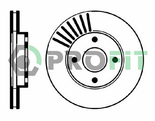 5010-0364 PROFIT Тормозной диск (фото 1)