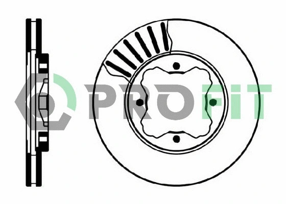 5010-0450 PROFIT Тормозной диск (фото 1)