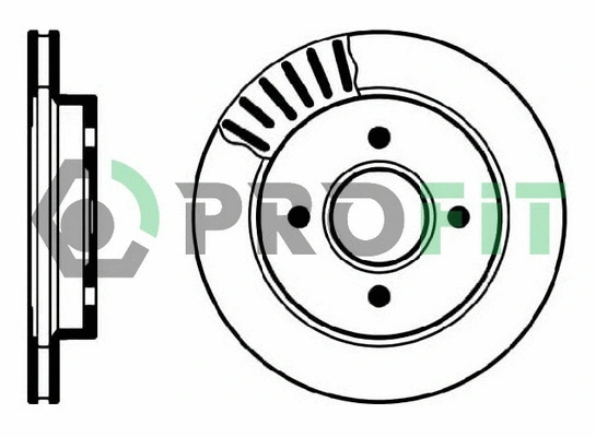 5010-0479 PROFIT Тормозной диск (фото 1)