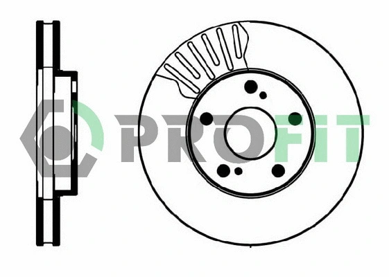 5010-0501 PROFIT Тормозной диск (фото 1)