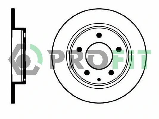 5010-0524 PROFIT Тормозной диск (фото 1)