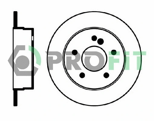 5010-0539 PROFIT Тормозной диск (фото 1)