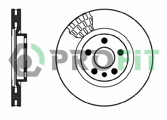 5010-0760 PROFIT Тормозной диск (фото 1)
