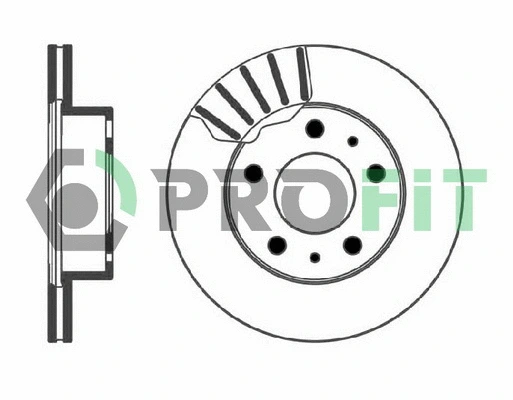 5010-0768 PROFIT Тормозной диск (фото 1)