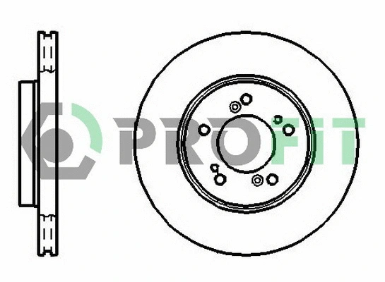 5010-0829 PROFIT Тормозной диск (фото 1)