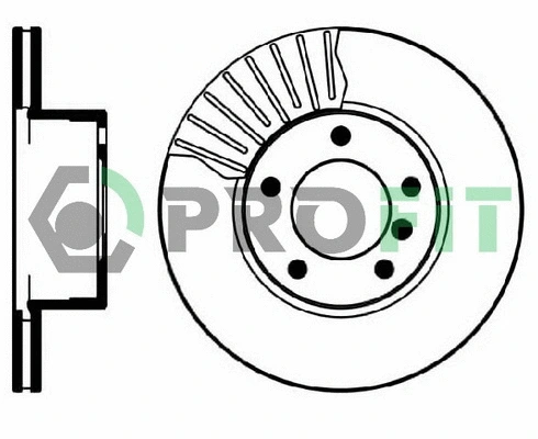 5010-0834 PROFIT Тормозной диск (фото 1)
