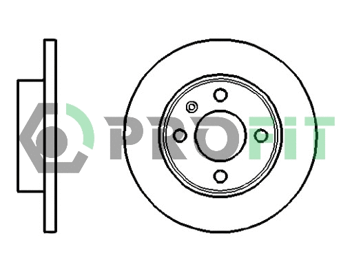 5010-0875 PROFIT Тормозной диск (фото 1)