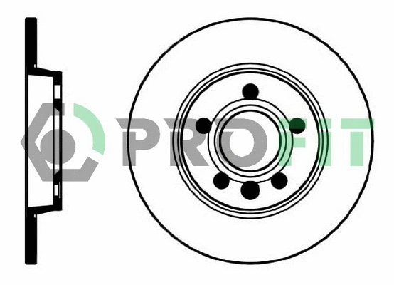 5010-1012 PROFIT Тормозной диск (фото 1)