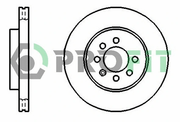 5010-1097 PROFIT Тормозной диск (фото 1)