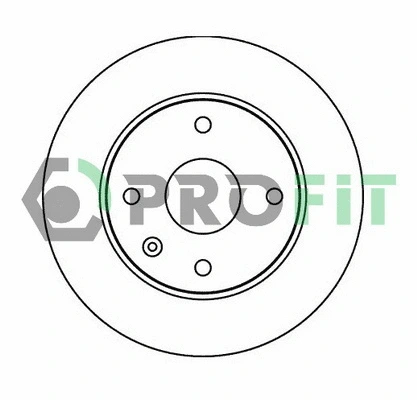 5010-1257 PROFIT Тормозной диск (фото 1)
