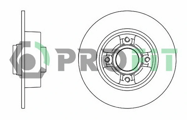 5010-1369 PROFIT Тормозной диск (фото 1)