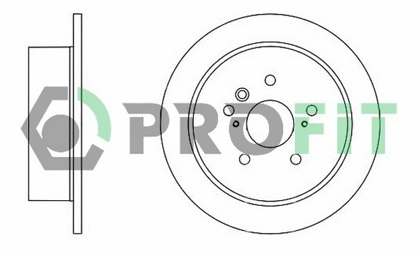 5010-1545 PROFIT Тормозной диск (фото 1)