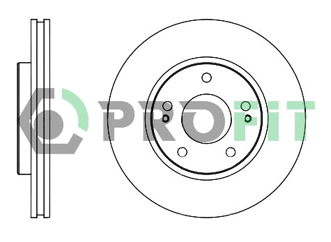 5010-1599 PROFIT Тормозной диск (фото 1)