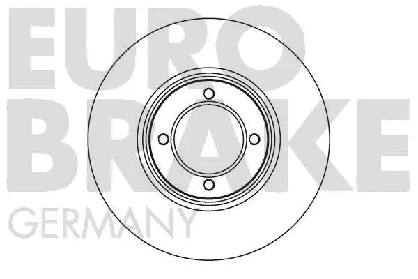 5815204508 EUROBRAKE Тормозной диск (фото 1)