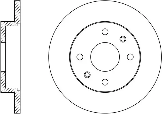 FR0110 FIT Тормозной диск (фото 1)