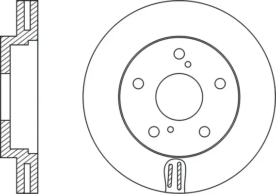 FR0118V FIT Тормозной диск (фото 1)