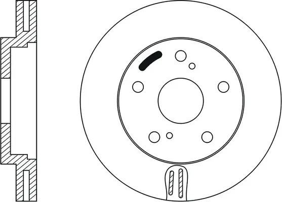 FR0119V FIT Тормозной диск (фото 1)