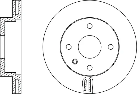 FR0129V FIT Тормозной диск (фото 1)