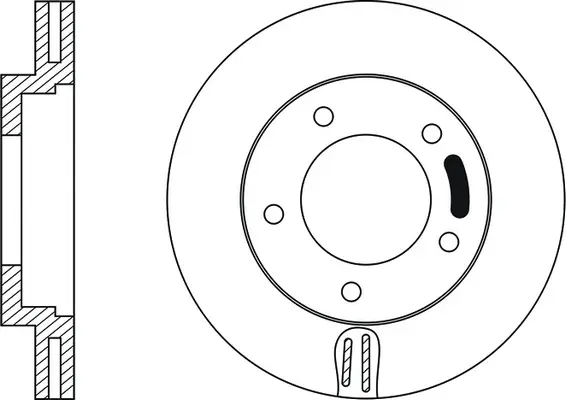 FR0136V FIT Тормозной диск (фото 1)