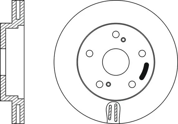 FR0168V FIT Тормозной диск (фото 1)