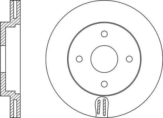 FR0182V FIT Тормозной диск (фото 1)