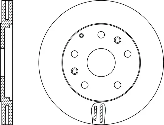 FR0183V FIT Тормозной диск (фото 1)