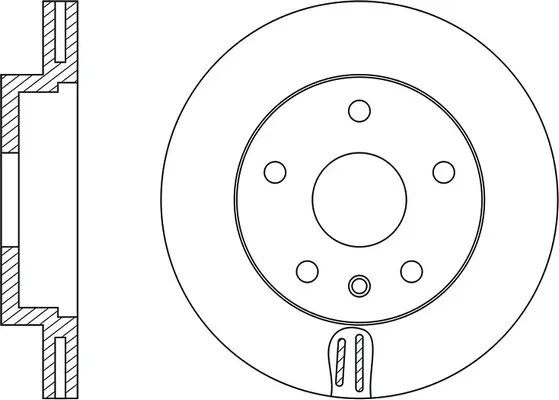 FR0185V FIT Тормозной диск (фото 1)