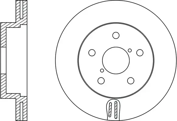 FR0201V FIT Тормозной диск (фото 1)