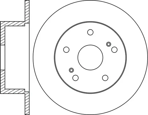 FR0202 FIT Тормозной диск (фото 1)