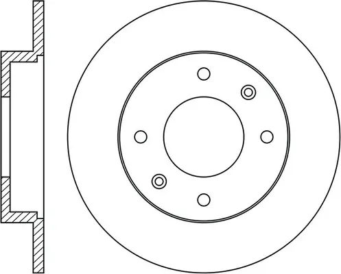 FR0243 FIT Тормозной диск (фото 2)