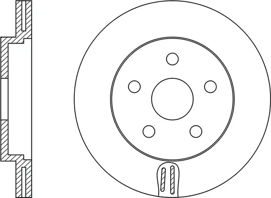 FR0247V FIT Тормозной диск (фото 2)