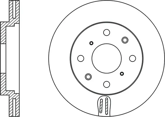FR0251V FIT Тормозной диск (фото 1)