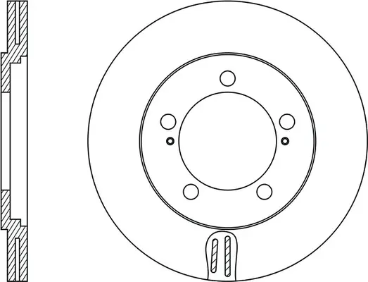 FR0253V FIT Тормозной диск (фото 2)