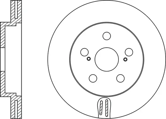 FR0254V FIT Тормозной диск (фото 2)