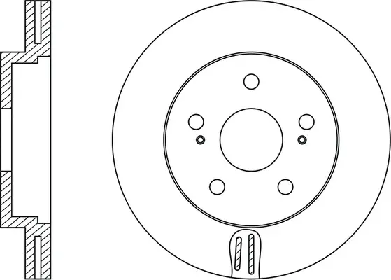 FR0255V FIT Тормозной диск (фото 2)