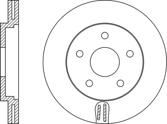 FR0259V FIT Тормозной диск (фото 2)