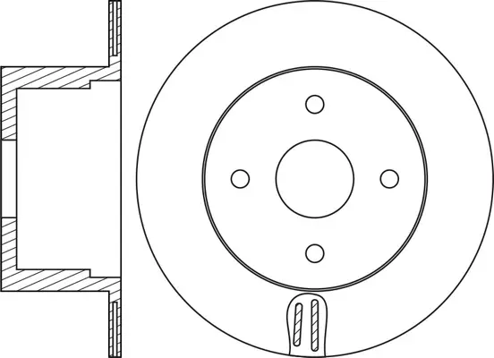FR0285 FIT Тормозной диск (фото 2)