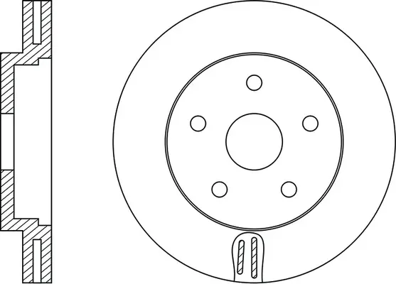 FR0308V FIT Тормозной диск (фото 2)