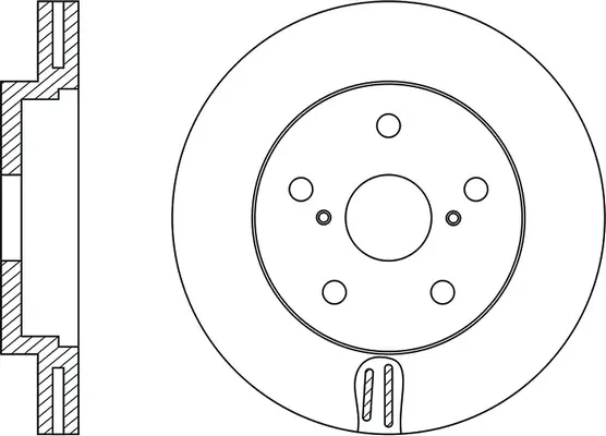 FR0312V FIT Тормозной диск (фото 2)