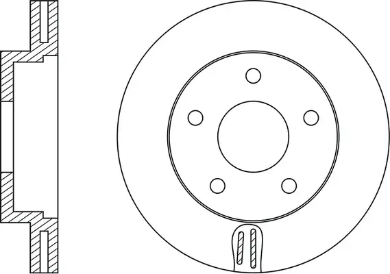 FR0425V FIT Тормозной диск (фото 2)