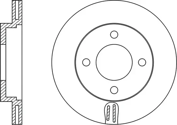 FR0452V FIT Тормозной диск (фото 2)